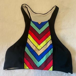 Victoria Secret PINK colorful swimsuit halter top